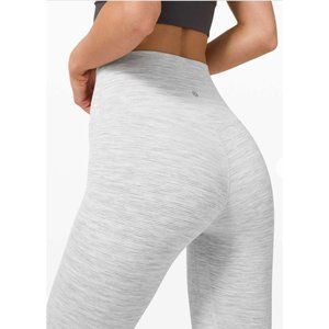 Lululemon Align Pant II 25" Yoga Leggings Women’s Size 6 Gray/Grey White